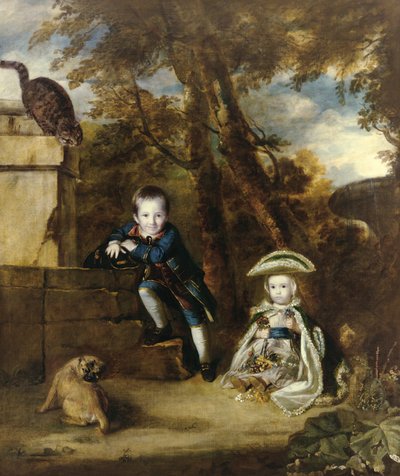 Paul Cobb Methuen and His Sister Christian, Later Lady Boston by Joshua Reynolds
